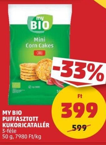 MY BIO PUFFASZTOTT KUKORICATALLÉR 50 g