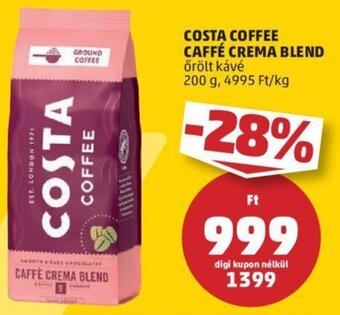 PENNY COSTA COFFEE CAFFÉ CREMA BLEND 200 g ajánlat