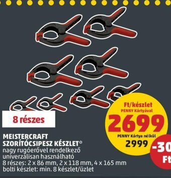 PENNY MEISTERCRAFT SZORÍTÓCSIPESZ KÉSZLET 8 részes ajánlat