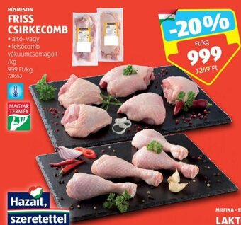 ALDI HÚSMESTER FRISS CSIRKECOMB 1 kg ajánlat