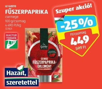 ALDI LE GUSTO FŰSZERPAPRIKA 100 g ajánlat
