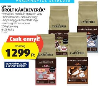 ALDI CAFE FREI ŐRÖLT KÁVÉKEVERÉK 200 g ajánlat
