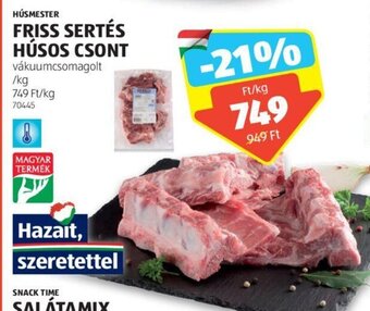 ALDI HÚSMESTER FRISS SERTÉS HÚSOS CSONT 1 kg ajánlat