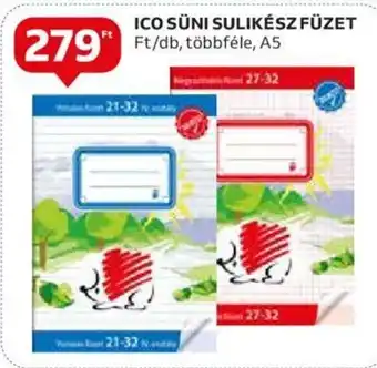 Auchan ICO SÜNI SULIKÉSZ FÜZET 1 db ajánlat