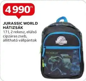 Auchan JURASSIC WORLD HÁTIZSÁK 1 db ajánlat