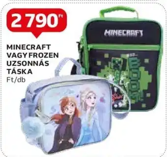 Auchan MINECRAFT VAGY FROZEN UZSONNÁS TÁSKA 1 db ajánlat