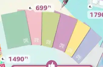 Auchan LASETTI ONE COLOR PASZTELL FÜZET 1 db ajánlat