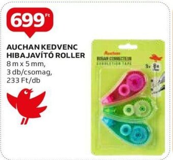 Auchan AUCHAN KEDVENC HIBAJAVÍTÓ ROLLER 3 db ajánlat