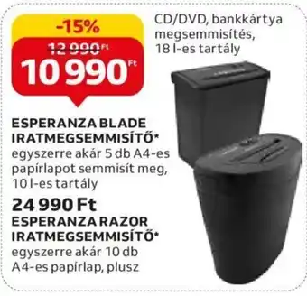 ESPERANZA BLADE IRATMEGSEMMISÍTŐ 1 db