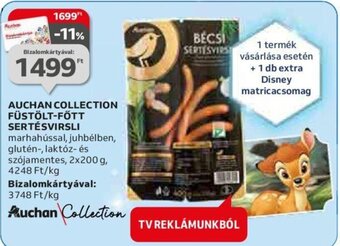 Auchan AUCHAN COLLECTION FÜSTÖLT-FÖTT SERTÉSVIRSLI 2 x 200 g ajánlat