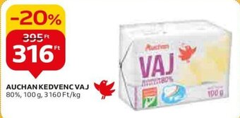 Auchan AUCHAN KEDVENC VAJ 100 g ajánlat