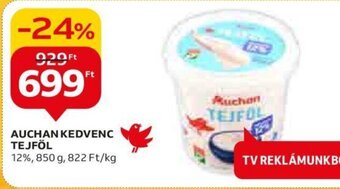 Auchan AUCHAN KEDVENC TEJFÖL 850 g ajánlat