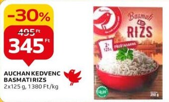 Auchan AUCHAN KEDVENC BASMATI RIZS 2 x 125 g ajánlat