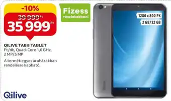 Auchan QILIVE TAB 8 TABLET 1 db ajánlat