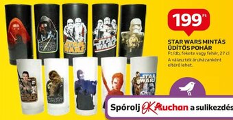 Auchan STAR WARS MINTÁS ÜDÍTŐS POHÁR 1 db ajánlat