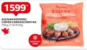 Auchan AUCHAN KEDVENC CSÍPŐS CSIRKESZÁRNYAK 750 g ajánlat