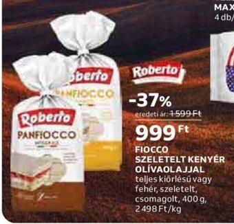 Auchan FIOCCO SZELETELT KENYÉR OLÍVAOLAJJAL 400 g ajánlat