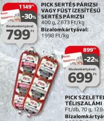 Auchan PICK SERTÉS PÁRIZSI stb. 400 g ajánlat