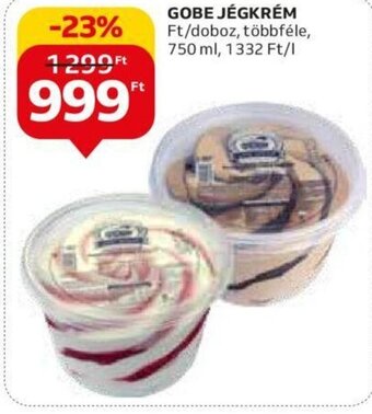Auchan GOBE JÉGKRÉM 750 ml ajánlat
