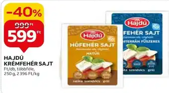 Auchan HAJDÚ KRÉMFEHÉR SAJT 250 g ajánlat