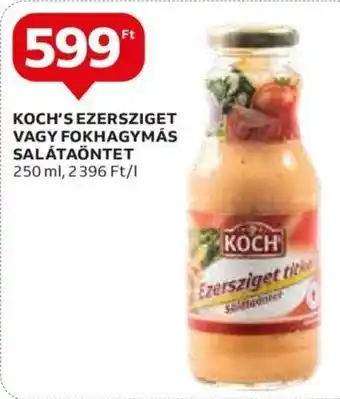 Auchan KOCH'S EZERSZIGET VAGY FOKHAGYMÁS SALÁTAÖNTET 250 ml ajánlat