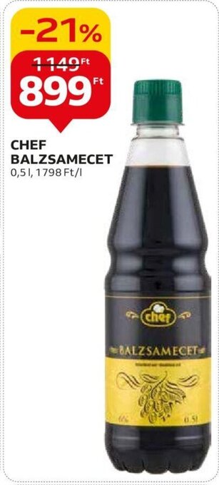Auchan CHEF BALZSAMECET 0,5 l ajánlat