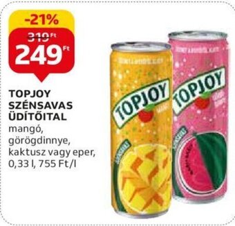 Auchan TOPJOY SZÉNSAVAS ÜDÍTŐITAL 0,33 l ajánlat