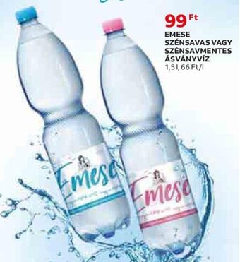 Auchan EMESE SZÉNSAVAS VAGY SZÉNSAVMENTES ÁSVÁNYVÍZ 1,5 l ajánlat