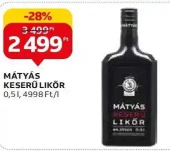 MÁTYÁS KESERŰ LIKŐR 0,5 l