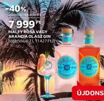 Auchan MALFY ROSA VAGY ARANCIA OLASZ GIN 0,7 l ajánlat