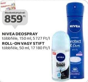 Auchan NIVEA DEOSPRAY stb. 150 / 50 ml ajánlat