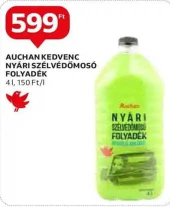 Auchan AUCHAN KEDVENC NYÁRI SZÉLVÉDŐMOSÓ FOLYADÉK 4 l ajánlat