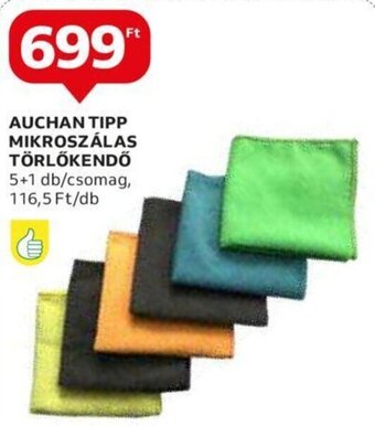 Auchan AUCHAN TIPP MIKROSZÁLAS TÖRLŐKENDŐ 5+1 db ajánlat