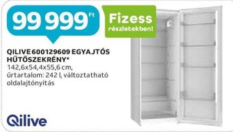Auchan QILIVE 600129609 EGYAJTÓS HŰTŐSZEKRÉNY 1 db ajánlat