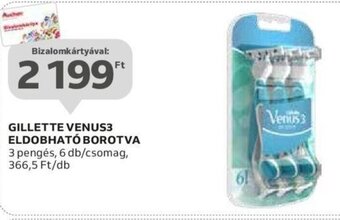 Auchan GILLETTE VENUS3 ELDOBHATÓ BOROTVA 6 db ajánlat