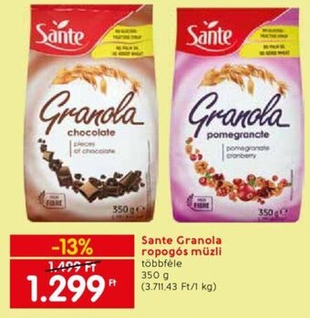 Sante Granola ropogós müzli 350 g