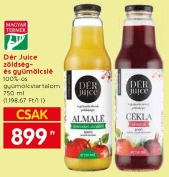 Spar Dér Juice zöldség- és gyümölcslé 750 ml ajánlat