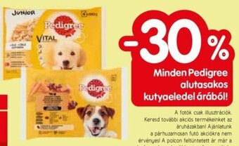 Spar Minden Pedigree alutasakos kutyaeledel árából! ajánlat