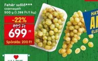 Spar Fehér szőlő 500 g ajánlat