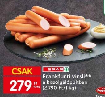 Spar SPAR Frankfurti virsli 10 dkg ajánlat