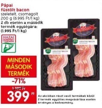 Spar Pápai füstölt bacon 200 g ajánlat