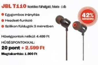 Spar JBL T110 1 db ajánlat