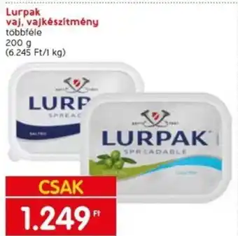 Spar Lurpak vaj, vajkėszítmény 200 g ajánlat