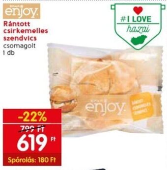 Spar Rántott csirkemelles szendvics 1 db ajánlat