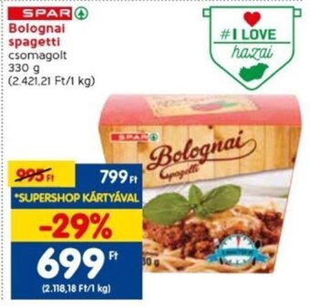 SPAR Bolognai spagetti 330 g