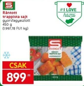 Spar Rántott trappista sajt 450 g ajánlat