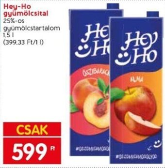 Spar Hey-Ho gyümölcsital 1,5 l ajánlat