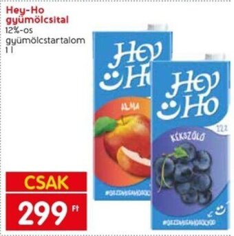 Spar Hey-Ho gyümölcsital 1 l ajánlat
