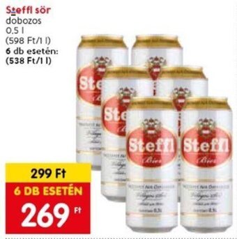 Spar Steffl sör 0,5 l ajánlat