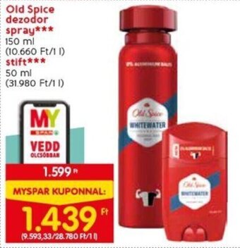 Spar Old Spice dezodor spray stb. 150 / 50 ml ajánlat